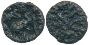Western Kshatrapas, Kshaharata Family, Nahapana (c. AD 119-124), Copper Karshapana, 2.93g,