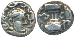 Indo-Sasanian, Sind, Uncertain Hunnic chieftain, (5th century AD), Base Gold Dinar, 5.02g,