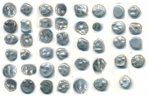 Yadavas of Devagiri, Ramachandra, Singhana, Bhillama etc, several rulers, Silver Kasu (43)