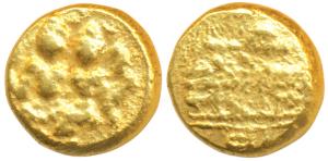 Vijayanagar Empire, Sadashiva Raya (1543-1570 AD), Gold Pagoda, 3.42g, Lakshmi-Narayana (V