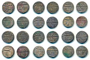 Akbar, Silver Rupee (12), Ahmedabad Mint, complete set of twelve months; Ilahi type, Month