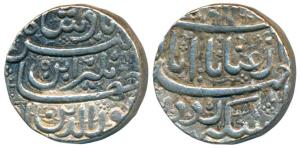Jahangir, Silver Heavy Rupee, 14.31g, 25% over weight hence known as ’Sawai’ Rupee, Ahmeda