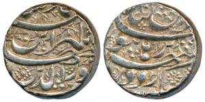 Jahangir, Silver Rupee, 11.43g, Burhanpur Mint, Din Panah couplet, (KM 149.10). Extremely 