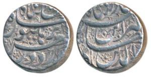 Jahangir, Silver Rupee, 11.38g, Burhanpur Mint, Din Panah couplet (KM 149.10). Very Fine+.