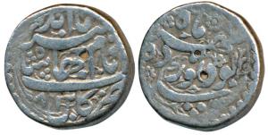 Jahangir, Silver Rupee, 11.22g, Kabul Mint, Noor Dah couplet, reads as 'Sikka Bood Noordah