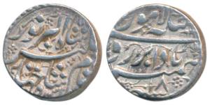 Jahangir, Silver Rupee, 10.89g, Lahore Mint, Bada Bar Hamesha couplet, AH 1032/18, complet