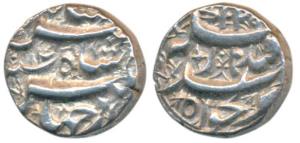 Jahangir, Silver Rupee, 11.16g, Qandhar Mint, 1039/14 (KM 142.2). About Extremely Fine.