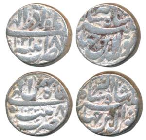 Jahangir, Silver Rupee (2), Tatta Mint, AH 1020 and 1028, Months Mihr and Isfandarmuz (KM 