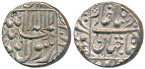 Shah Jahan, Silver ½ Rupee, Surat Mint, 5.70g, Kalima type (KM 218.8). About Extremely Fin