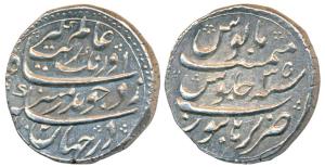 Aurangzeb Alamgir, Muhi ud-Din Muhammad, Silver Rupee, 11.56g, Burhanpur Mint, AH 1074/35,