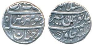 Aurangzeb, Silver Rupee, 11.40g, Islamabad (Chakan) Mint, Mihir e Munir couplet (variant o