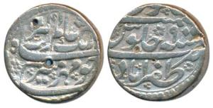 Aurangzeb, Silver Rupee, 11.31g, Zafarabad Mint, RY 9, Mihire Munir couplet, complete mint