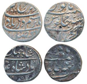 Farrukhsiyar (AH 1124-1131, 1713-1719 AD), Silver Rupee, 11.54g, Ahmedabad Mint, RY 2, (KM