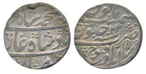 Muhammad Shah, Silver Rupee, Shahbad Qanauj Mint, AH 1152/22, complete mint name at bottom