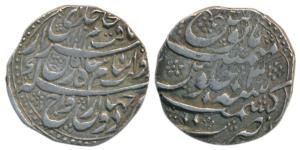 Taimur Shah (AH 1186-1207, 1772-1793 AD), Silver Rupee, 10.78g, Kashmir Mint, Error, Date 