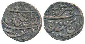 Nasrullah Khan, Silver Rupee, 11.15g, Nasrullanagar Mint, in the name of Shah Alam II, RY1