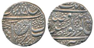 Amritsar Mint, Silver Rupee, 11.07g, Nanakshahi Couplet, Frozen Year VS 1885, actual year 