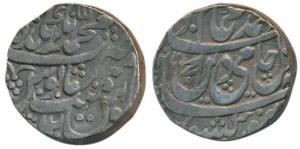 Muhammadnagar Tanda Mint, Silver Rupee, 11.3g, in the name of Shah Alam II, AH (1)186/12, 