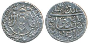 Wajid Ali Shah (AH 1263-1272, 1847-1856 AD, Silver Rupee, 11.10g, Mulk Awadh Bait al-Sulta