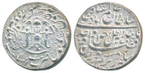 Wajid Ali Shah, Silver Rupee, 11.13g, Bait us- Sultanat Lakhnau Mulk Awadh Akhtar Nagar Mi