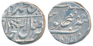 Mahadji Rao (AH 1175-1209, 1761-1794 AD), Silver Rupee, 11g, Gwalior Mint, in the name of 