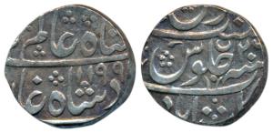 Nizam Ali Khan, Silver Rupee, 11.23g, Daulatabad Mint, in the name of Shah Alam II, AH 119