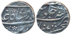 Nizam Ali Khan, Silver Rupee, 11.38g, Khujista Bunyad Mint, in the name of Shah Alam II, a