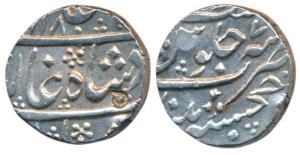 Nizam Ali Khan, Silver Rupee, 11.44g, Khujista Bunyad Mint, in the name of Shah Alam II, A