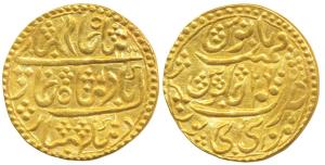 Manak Pal (AH 1186-1219, 1772-1804 AD), Nazarana Gold Mohur, 10.73g, AH 1199/26, struck at