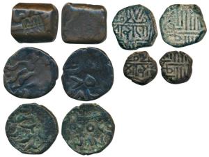 Cambay, Jafar Ali Khan, Copper Paisa, Uniface, countermark instead of the usual Persian ’S