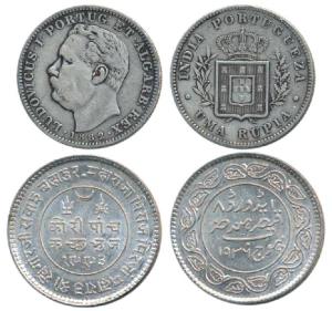 Kutch State, Khengarji III, Silver 5 Kori, VS 1993, AD 1936, in the name of Edward VIII; I