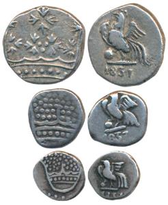 Louis-Philippe I (1830-1848 AD), Silver 2 Fanon, 1 and ½, 1837, Pondicherry Mint, obv. roo