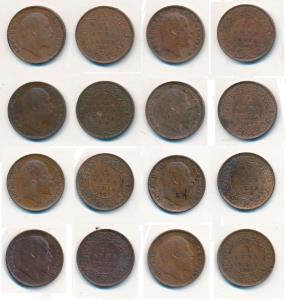 Edward VII, Copper and Bronze 1/12th Anna, 1903, Calcutta Mint, (Prid 818), 1904, Calcutta