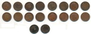 Edward VII, Copper and Bronze ½ Pice, 1903, Calcutta Mint, (Prid 735); 1904, Calcutta Mint