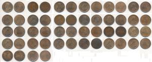 George V, Bronze ¼ Anna, 1911, Calcutta Mint, (Prid 656); 1912, Calcutta Mint, (Prid 658);