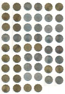 George VI, Cupro-Nickel Anna, 1938, Calcutta Mint, 1st head, (Prid 959); Bombay Mint, 1st 