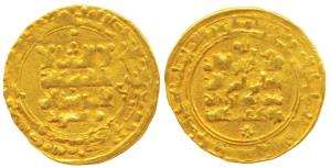 Gaznavids of Afghanistan, Nasir al-Din Masaud, Gazna, Gold Dinar, 3.24g, AH 423 (Album 161