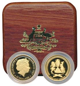 Australia, Gold $10, 3.11g, 2007, 125 years of the Ashes series between England and Austra