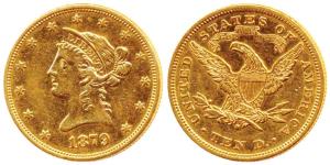 United States of America, Gold $10, 16.71g, Liberty head on obv., Motto ’IN GOD WE TRUST’ 