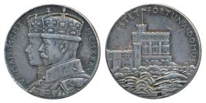 Silver Jubilee Medal of George V and Queen Mary, Silver, 15.64g, Domus Medal, conjoined bu