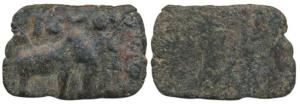 Pandyas (2nd century AD), Copper un-inscribed, 6.45g, obv. elephant standing to right with