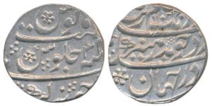Aurangzeb, Silver Rupee, 11.63g, Junagadh / Junagarh Mint, AH 1102/34 (KM 300.43). Superb 