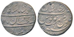 Muhammad Shah, Silver Rupee, Dar-ul-Khilfat Shahjahanabad Mint, AH 1138/7 (KM 436.39). Ext