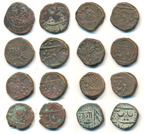 Sayaji Rao II, Copper Paisa (7), Baroda Mint, in the name of Muhammad Akbar II, AH 1241, 1
