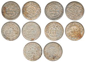 Khengarji III (VS 1932-1998, 1875-1942 AD), Silver 5 Kori (5), with the name of Victoria E