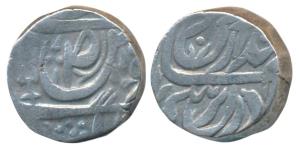 Narindar Singh (1845-1862 AD), Silver Rupee, 10.98g, in the name of Ahmed Shah Durrani, ka