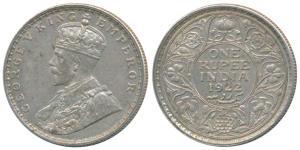 George V, Silver Rupee, 1922, Bombay Mint, (Prid 228). Very Fine+, Scarce.