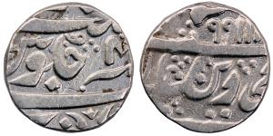 Jhansi Mint, Silver Rupee, AH 1220-34, 10.88g, (KM 78.5).
