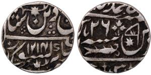 Awadh, Silver Rupee, 11.11g, AH 1214, RY 26, (KM 103.2).