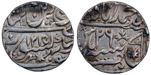 Muhammadabad Banaras Mint, Silver Rupee, 11.25g, in the name of Shah Alam II, AH 1215, RY 